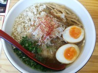 「純鶏そば（醤油）＋替え玉」@中華麺酒家 からっ風の写真