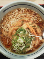 「かき揚げそば（大盛無料）\360」@吉そば 西新橋店の写真