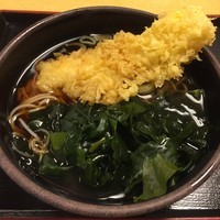 「わかめ（￥360）＋いか天（クーポン）」@ゆで太郎 一番町店の写真