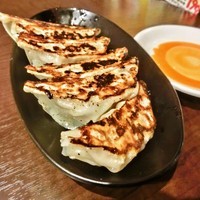 「伊勢海老ラーメン+肉餃子(6個)801円+324円」@竹本商店つけ麺開拓舎 北上店の写真