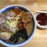 塩ラーメン並＋小チャーシュー＋辛味＋味玉おまけ