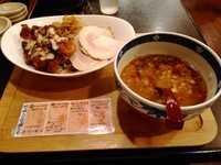 「辛味噌つけ麺ビッグチキンDX」@麺や偶 もとなり 牧港店の写真