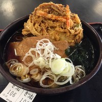 「きつね(¥350)+かき揚げ(クーポン)」@ゆで太郎 小松川店の写真