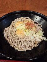 「すだち香る鶏つくねぶっかけそば480円」@あじさい茶屋 鶯谷店の写真