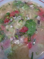 「彩り野菜とハーブの熟塩らぁ麺」@もりずみキッチンの写真