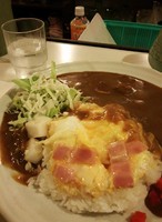 「ライスカレー￥500+日替のっけ￥100」@トタンにライスカレーの写真