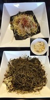 「汁なし黒担担麺＋（小）チャーハン」@金蠍の写真