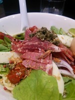 「【限定】ハモンセラーノまぜそば850円」@おおぜき中華そば店の写真