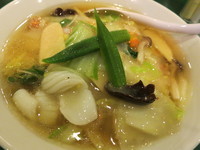 「海鮮健美湯麺1058円」@百香亭 野田店の写真