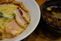 「柿酢のつけ麺(醤油、２玉）＋豚チャーシュー」@麺屋KABOちゃんの写真