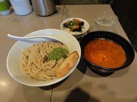 「ebiトマトつけ麺　880円 　チャーシュー飯150円」@つけ麺 五ノ神製作所の写真
