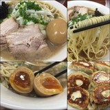 煮干そば（大盛）650円＋餃子200円＋味玉（クーポン）