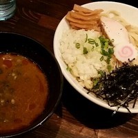「【限定】鶏ほぐしカレーつけ麺　８８０円」@麺や 蒼 AOIの写真