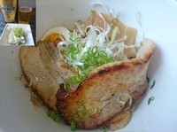 「汁なし醤油（小）＋炙りチャーシュー＋プレモル＝￥1350」@麺丼Dining 夢者の写真