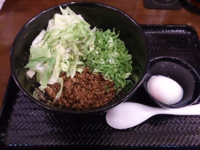 「汁なし担々麺・140g・2辛・セット」@広島式 汁無し担担麺 湯島ひよこ堂の写真