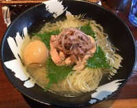 「雫＋味玉（￥700＋サービス券）」@こくまろ鶏らーめん 久久の写真