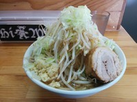 「ラーメン中　野菜まし、ねぎ」@ハイマウントの写真