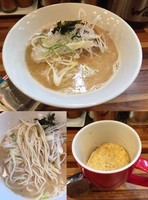 「らーめん銀だら搾り＋カップ茶わんむし」@鮮魚らーめん 五ノ神水産の写真