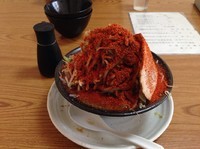 「野菜ラーメンかためヤサイ一味唐辛子」@麺屋 一心の写真