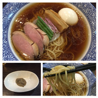 「【5月nijiの日限定】鴨とトリュフの醤油そば¥950」@麺処 ほん田 nijiの写真