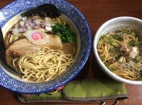 「煮干しの極 極濃＋和え玉」@麺や 而今 大東本店の写真