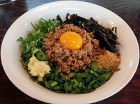 「台湾まぜそば＋追いめし」@博多らーめん ばたやんの写真