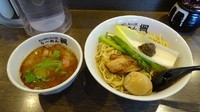 「梅の塩つけ麺（930円）＋わけあり味玉（50円）」@らーめん楓の写真