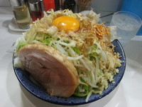 「まぜそば醤油小670円+100g(クーポン)」@豪麺 日立店の写真