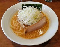 「味噌ラーメン（麺半分） \800」@中華そば 七麺鳥の写真