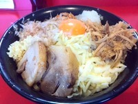 「まぜそば＋チーズ＋玉ねぎ＋ほぐし鶏」@麺屋 桐龍の写真