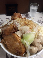 「大トンメン　うずら&全部入り」@麺工 小烏丸の写真