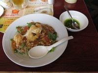 「海老マヨの濃厚冷し担々麺：699円＋消費税」@バーミヤン 飛田給駅北口店の写真