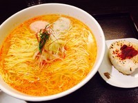 「あら炊き辛塩らあめん焼おにぎり付き」@麺屋 海神の写真