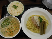 「肝トロつけ麺（中盛）＋変わり飯」@ラーメン愉悦処 似星の写真