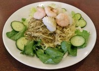 「彩り爽快！海鮮冷麺（夏季限定） \800」@晴々飯店の写真