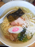 「塩そば（大盛無料）\600」@泉岳寺 らーめん徳の写真