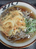 「野菜かき揚げそば\390」@後楽園そばの写真