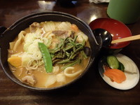 「猪肉ほうとう(2100円)」@甲州ほうとう 小作 甲府北口駅前店の写真