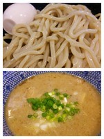 「味玉つけ麺(塩）900円＋水餃子」@麺堂 稲葉 Kuki styleの写真