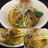 「【Twitter限定】スパイスチキン冷し中華 850円」@麺喰屋 澤 水天宮本店の写真