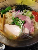 「「限定」極上アゴ煮干しの冷やし蕎麦」@つけ麺 たけもとの写真