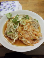 「（冷）天ぷら小2ヶ400円」@立喰そば・うどん ふじの写真