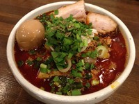 「【平日夜限定】特製勝浦タンタンメン＋味玉、850円＋年間パス」@麺処 井の庄の写真