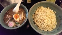 「赤味噌つけ麺、大盛」@大穀の写真
