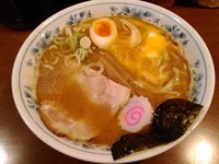 「玉子の日限定 溶き卵ラーメン+味玉」@東池袋大勝軒 沖縄宜野湾店の写真