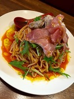 「【限定KAP】全粒粉麺の冷たいアラビアータ大￥890」@ラーメンアキラの写真