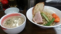 「【期間限定】クラムチャウダーつけ麺」@麺屋庄太 津久井浜店の写真