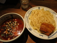 「杏豆腐冷辛つけ麺　　930円」@創始麺屋武蔵の写真
