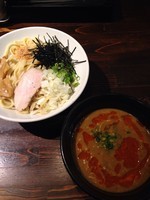 「【限定】鶏ほぐしカレーつけ麺」@麺や 蒼 AOIの写真