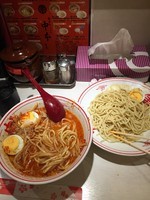「冷し味噌卵麺（背脂）」@蒙古タンメン 中本 目黒店の写真